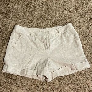 Ann Taylor LOFT Gold Shorts